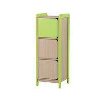 Meuble Lili hauteur 137 cm 1 colonne 3 portes coloris vert - Image principale