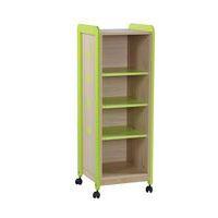 Meuble Lili 1 colonne 4 niches avec roulettes hauteur 137 cm coloris vert - Image principale