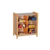 Meuble 2 colonnes 8 niches Lili hauteur 137 cm coloris vert - Image 3