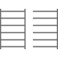 Présentoir avec tablettes inclinées, simple face Zédia - Image 2
