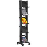 Présentoir mobile Eco triple face coloris anthracite/gris - Image 3