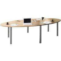 Table de réunion Phylos ovale 280 x 140 cm Chêne clair - Image principale
