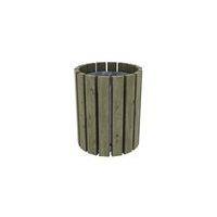Poubelle ronde Rhuys 50L pin traité Mobextan - Image principale