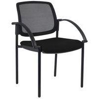 Lot de 2 fauteuils visiteurs Ritz dossier résille noir - Manutan Expert - Image 3