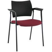Fauteuil visiteur Tendance piètement noir dossier polypro Sokoa - Image principale