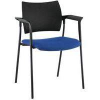 Fauteuil visiteur Tendance piètement noir dossier polypro Sokoa - Image 4