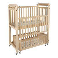 Lit crèche DUO 2 niveaux, lit haut fixe, lit bas mobile - Image 2