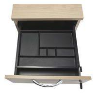 Caisson hauteur bureau 3 tiroirs profondeur 80 cm chêne de fil - Image 2