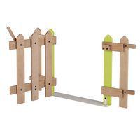 Portillon 7 lattes Lili - montants coloris vert - Image 3