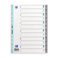 Jeu 12 intercalaires plastique janvier à décembre A4. - Image principale