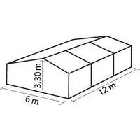 tente de réception Super Plein Air armature + toit 6 x 12 m - 72 personnes - Image 2