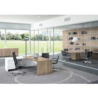 Bureau droit Allegra + retour sur caisson 3 tiroirs + tirette plumier - Image 3