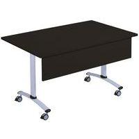 Table rectangulaire mélaminé avec voile de fond pivotant Axe Manutan Expert - Image 5