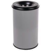 Poubelle antifeu Manutan - 20 L à 110 L - Noir ou Gris - Manutan Expert - Image principale