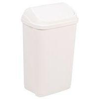 Poubelle à couvercle basculant - 50L - Blanc - Probbax - Image principale
