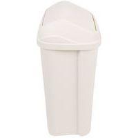 Poubelle à couvercle basculant - 50L - Blanc - Probbax - Image 3