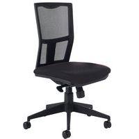 Chaise de bureau Ritz contact synchrone assise tissu coloris noir - Image principale