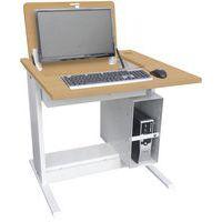 Poste Man Modulo escamotable, support UC avec porte - Manutan Expert - Image principale