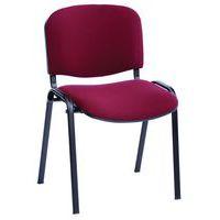 Lot 5 chaises Cluny tissu accroche soudée piètement noir - Image principale