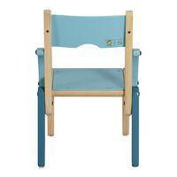 Fauteuil Lili T1 assise/accoudoirs coloris bleu turquoise - Image 4