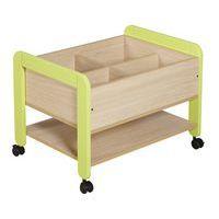 Bac à albums haut Lili piètement coloris vert - Image 3