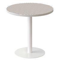 Guéridon Easy Office bas pied métal Ø 60 cm plateau Décor Brun - Image principale