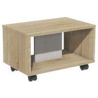 Table basse Identité à roulettes Argent/Chêne - Image principale