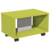 Table basse Identité à roulettes Argent/Vert - Image principale