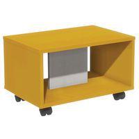 Table basse Identité à roulettes Argent/Orange - Image principale