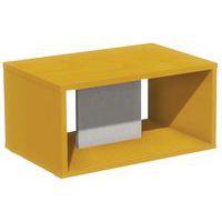 Table basse Identité sur patins Argent/Orange - Image principale