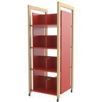 Tour à livres Ellipse enfant 1,50m rouge structure bois - Image principale