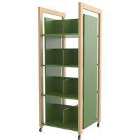 Tour à livres Ellipse enfant 1,50m vert structure bois - Image principale