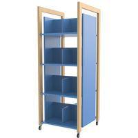 Tour à livres Ellipse enfant 1,50m bleu structure bois - Image principale