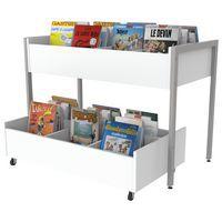 Bac gigogne Ellipse blanc sur roulettes - Manutan Expert - Image 4