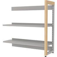 Rayonnage simple face structure bois/métal Ellipse - Manutan Expert - Image principale