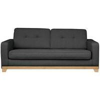 Canapé 3 places Prétoria tissu polyester chiné Anthracite - Image principale