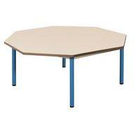 Table fixe Chloé plateau beige 4 pieds octogonale - Mobidecor - Image principale