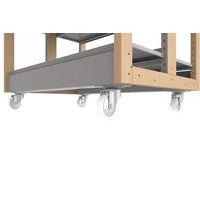 Rayonnage double face sur roulettes structure bois Ellipse - Manutan Expert - Image 2