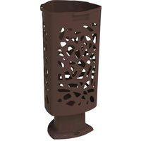Poubelle Vienne polyéthylène - marron 8017 - Image principale