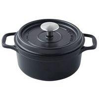 Cocotte en fonte ronde 20 cm -INVICTA- Noire - Image principale