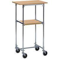 Table mobile chêne - 2 plateaux - Capacité 50 à 100 kg - Image 2