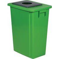 Poubelle de tri verte - Verre - 60 L - Image principale