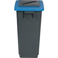 Poubelle de tri grise et bleue - Papier - 60 L - Image 3