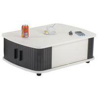 Table basse blanc 4 rideaux noir - Image principale