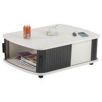 Table basse blanc 4 rideaux noir - Image 2