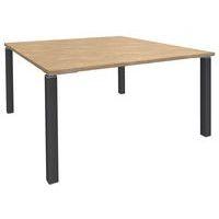 Table de réunion carrée 140x140 cm Lounge 4 pieds Simmob - Image principale