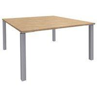 Table de réunion carrée 140x140 cm Lounge 4 pieds Simmob - Image 4