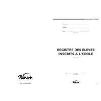 Registre matricule 200 élèves 21x29.7 cm 48 pages réf P12 - Image principale