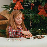 Set de 300 perles en bois rondes thème noël ø 8 mm - Image 4