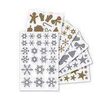 Pochette 20 feuilles gommettes décoratives noël - Image principale